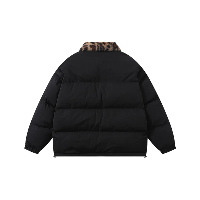Retro Leopard Print Quilted Jacket-1