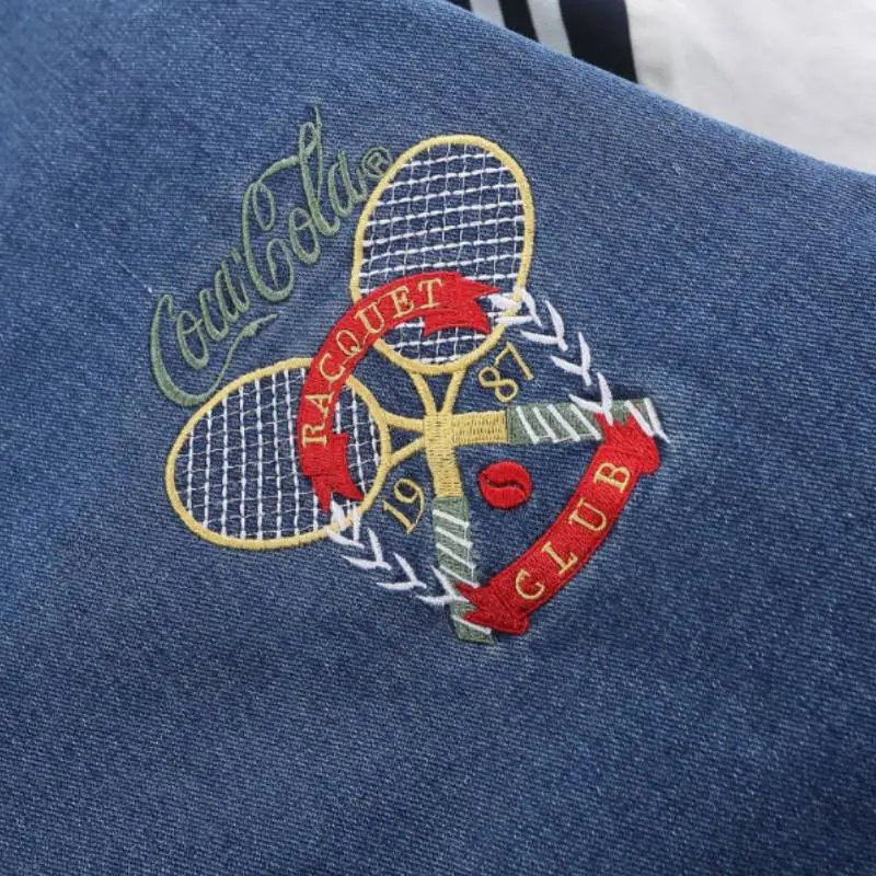 Retro Fashionable Loose Denim Jacket-3