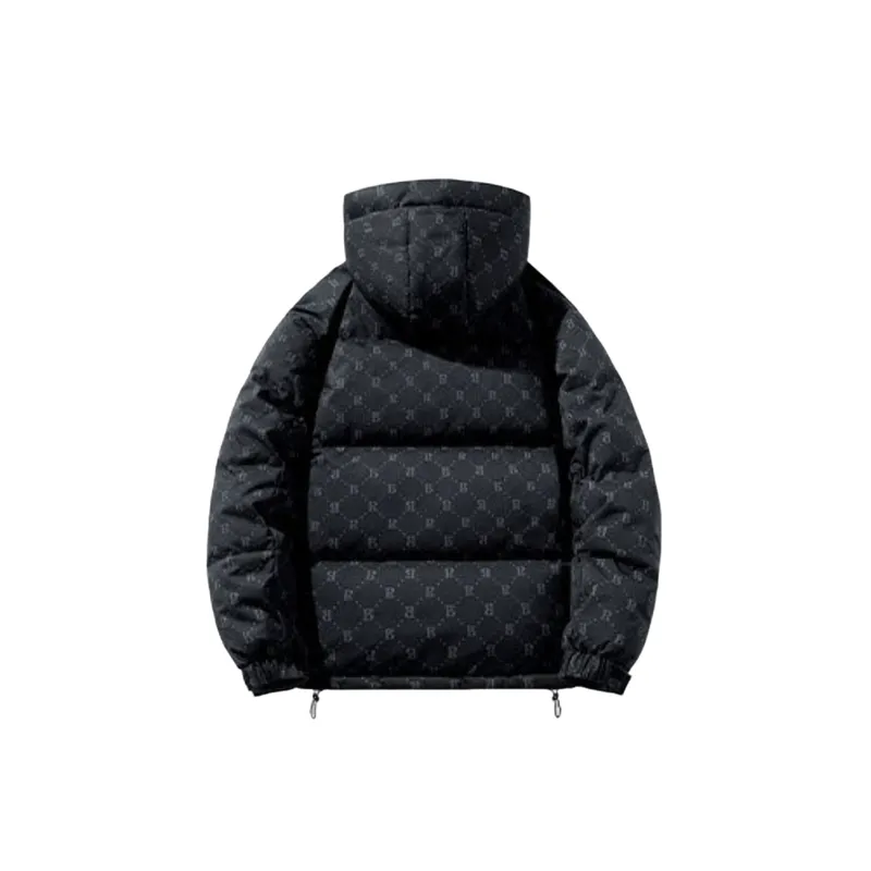Fashionable Simple White Duck Down Jacket-1