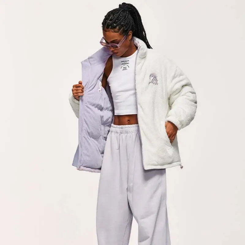 Embroidery Warming Polyester Quilted Jacket-3