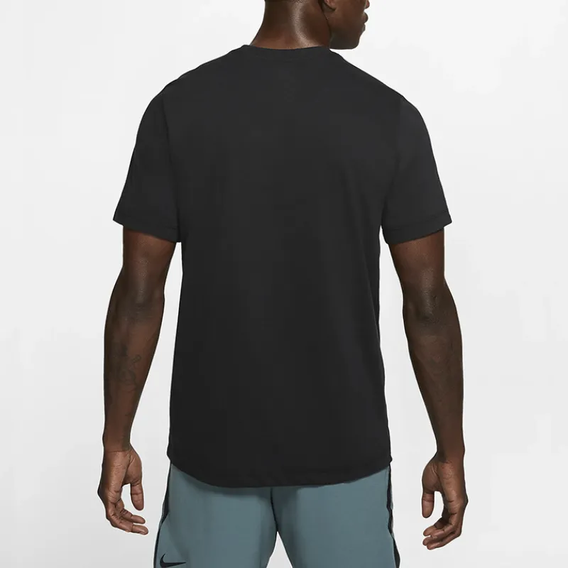 Sporty Breathable Blended Synthetic Fabrics T Shirt-5