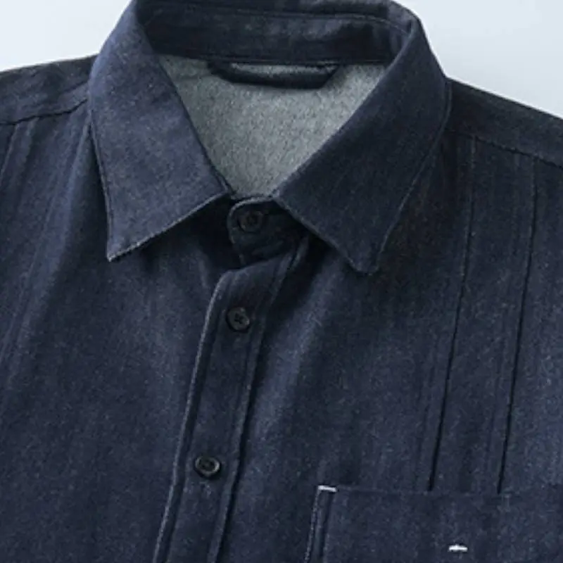 Casual Loose Denim Shirt-4