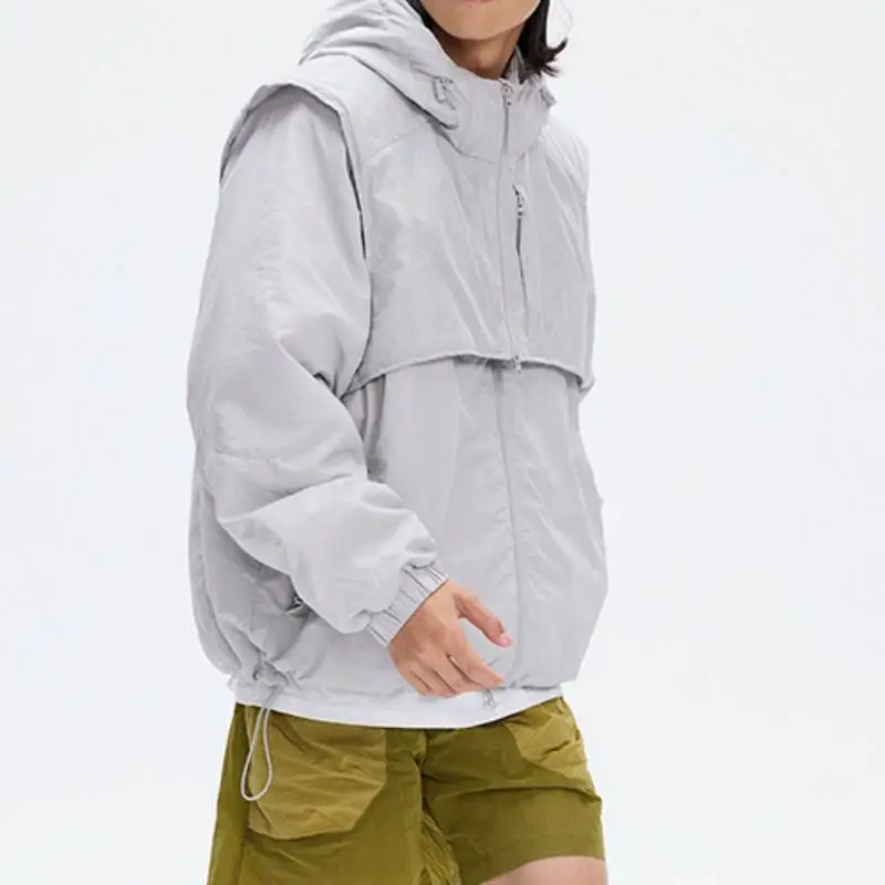 Fashionable Simple White Duck Down Jacket-15
