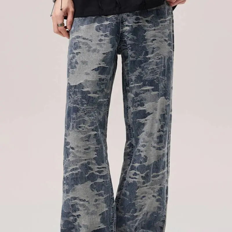 Casual Straight Leg Jeans-3