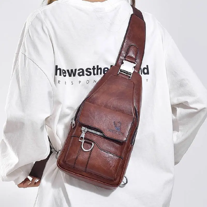 Retro Fashionable Crossbody Bag Man-8
