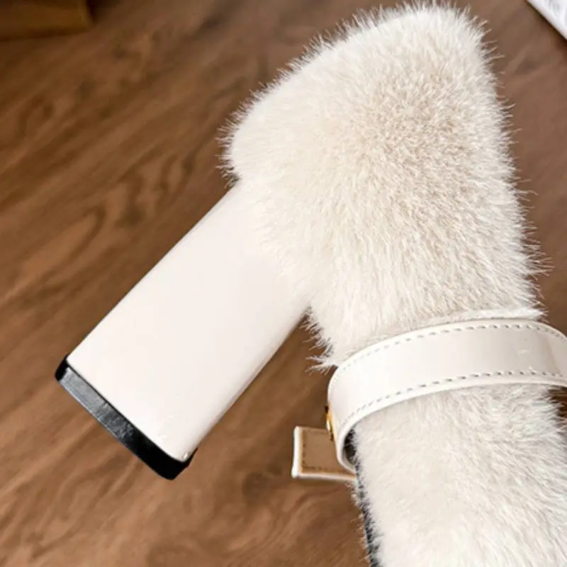 Fashionable Warming Mary Jane Shoes-7