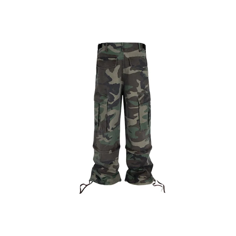 Fashionable Casual Cotton Cargo Pants-1
