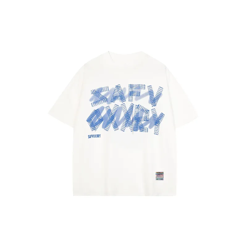 Fashionable Letter 100% Cotton T Shirt-7