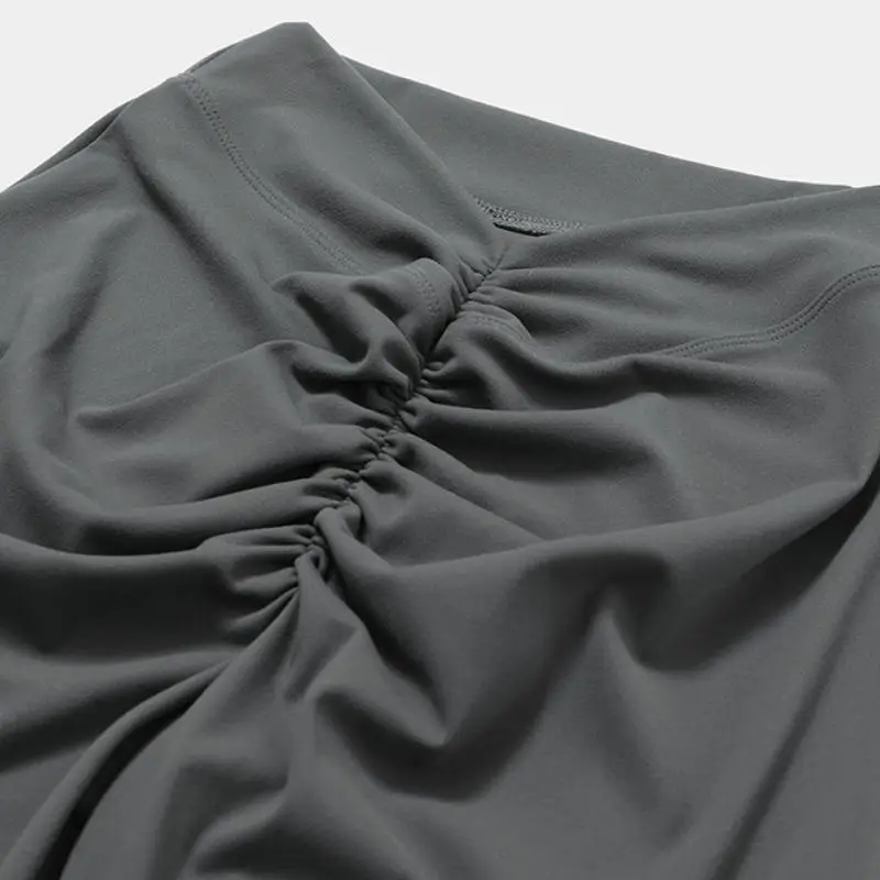 Plain Sporty Nylon Spandex Brushed Fabric Fitness Kit Women-3