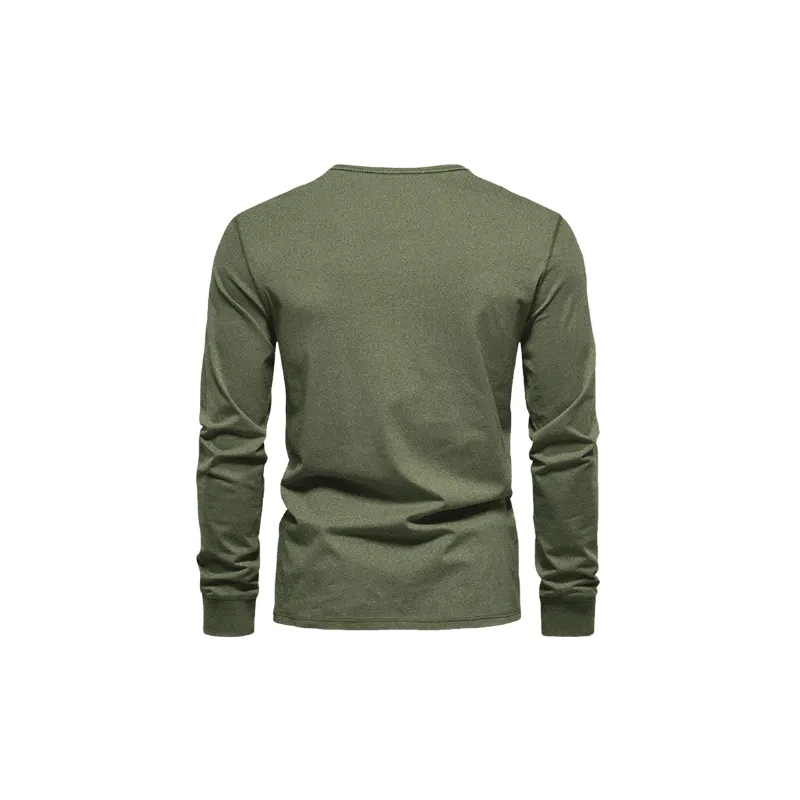 Casual Simple Bird's Eye Fabric T Shirt-7