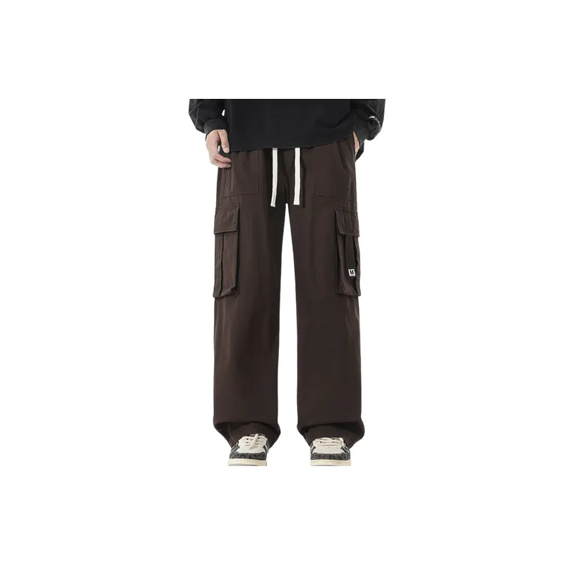 Loose Casual Cotton Cargo Pants-2