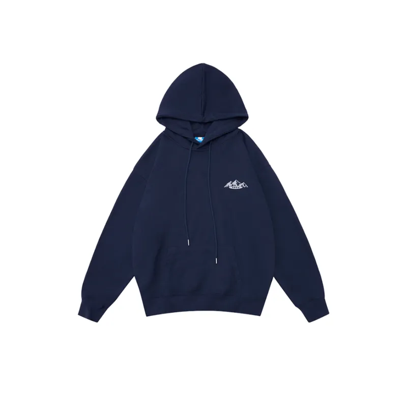 Snow Mountain Print Oversized Hoodie