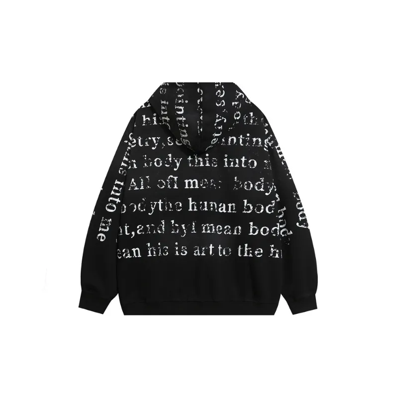 Retro Tie Dye Letter Loose Sweater-1