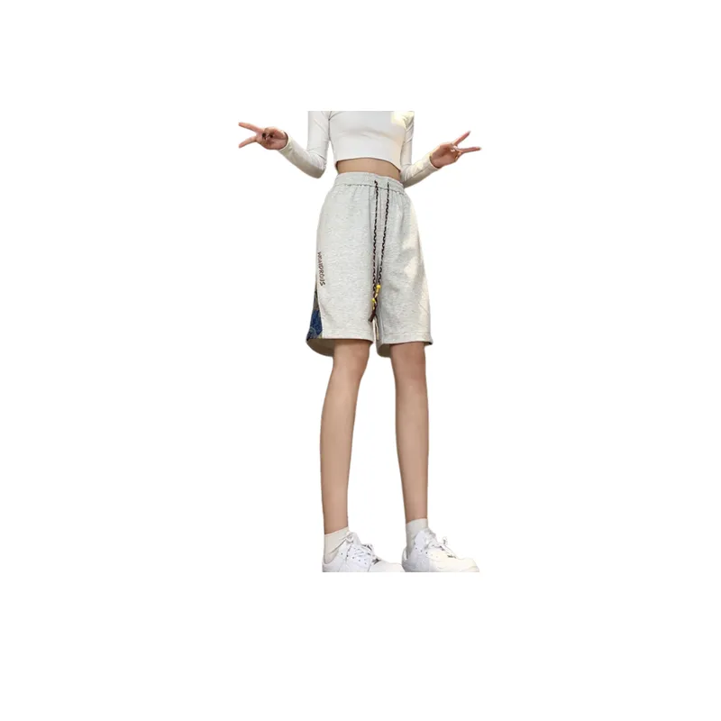 Bear Pattern Printed Shorts-7
