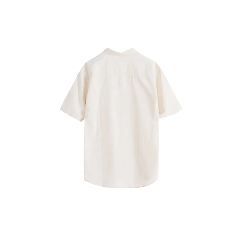 Casual Loose Flax Shirt Unisex-11