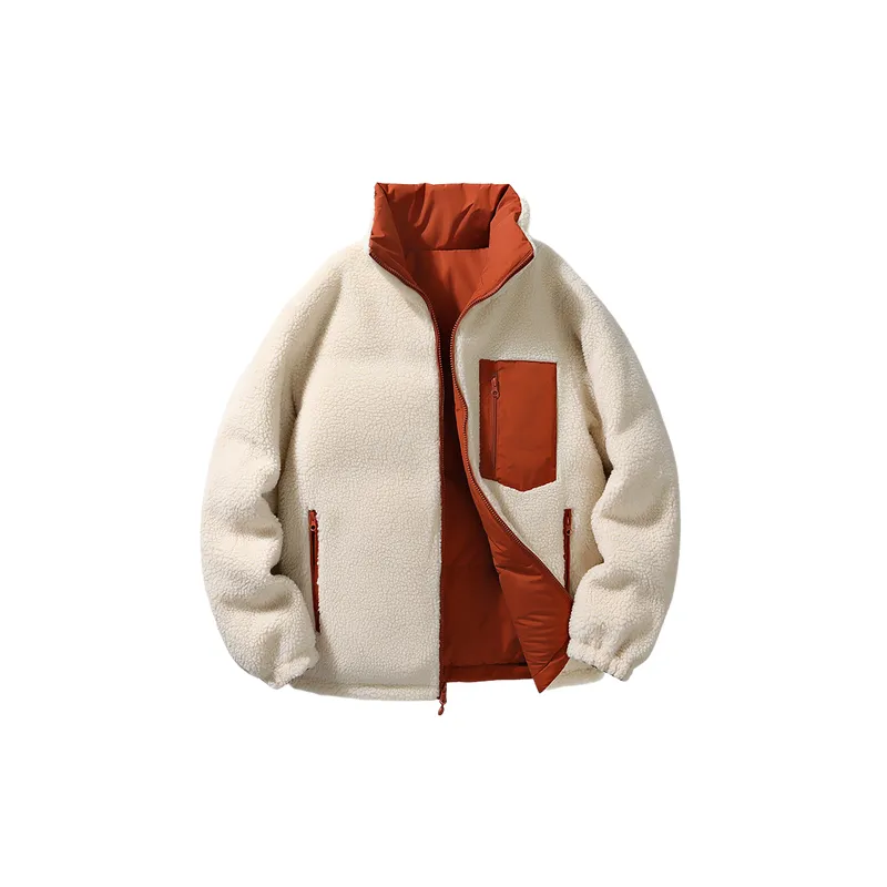 Simple Casual Blended Synthetic Fabrics Quilted Jacket-6