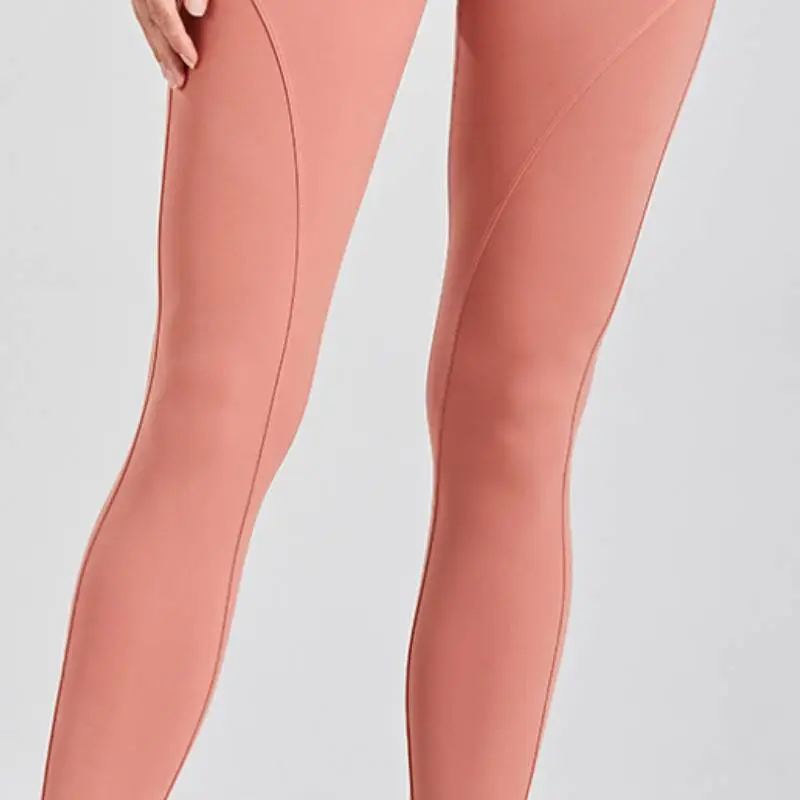 Casual Plain Nylon Leggings-8