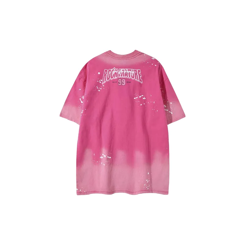 Fashionable Print Cotton Blended Fabric T Shirt-3
