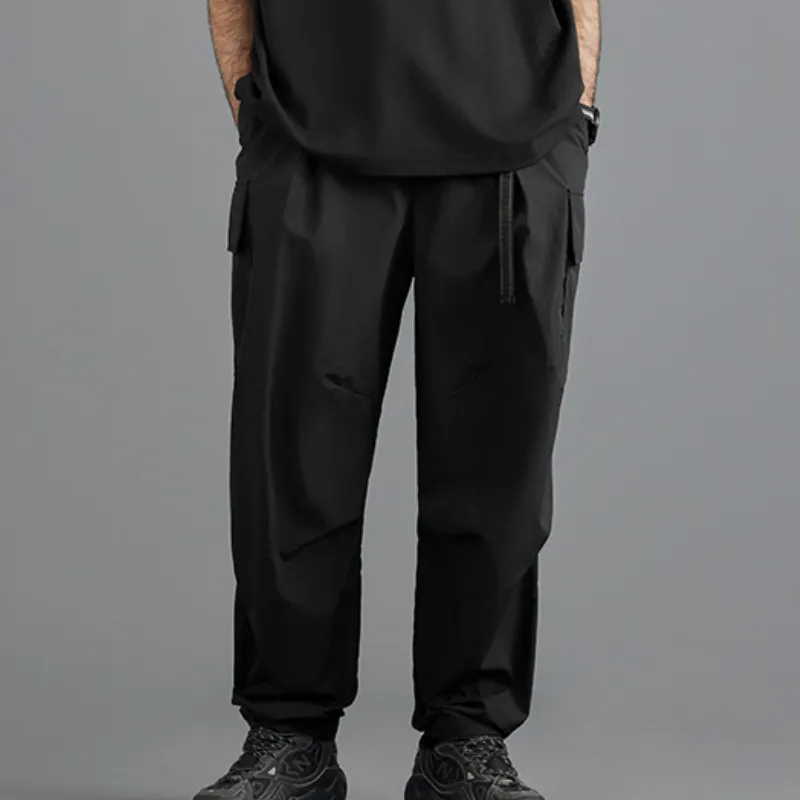 Basics Simple 100% Nylon Casual Pants-9