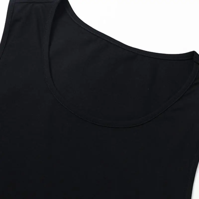 Sporty Plain Cotton Vest-3