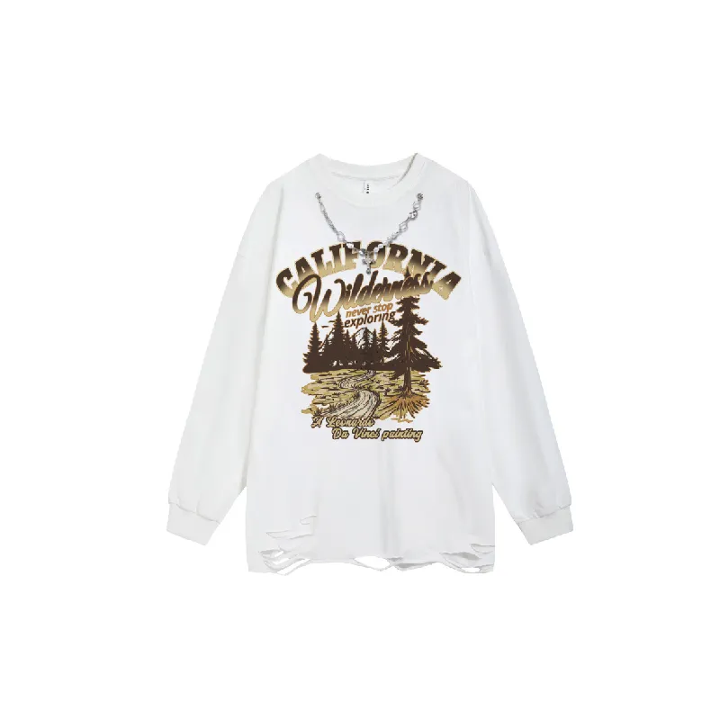 Retro Washed Loose Sweatshirt-4
