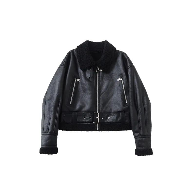 Retro Street Artificial Fur Jacket Women-2