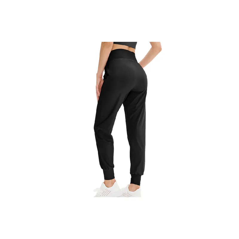 Sporty Loose Nylon Casual Pants Women-11