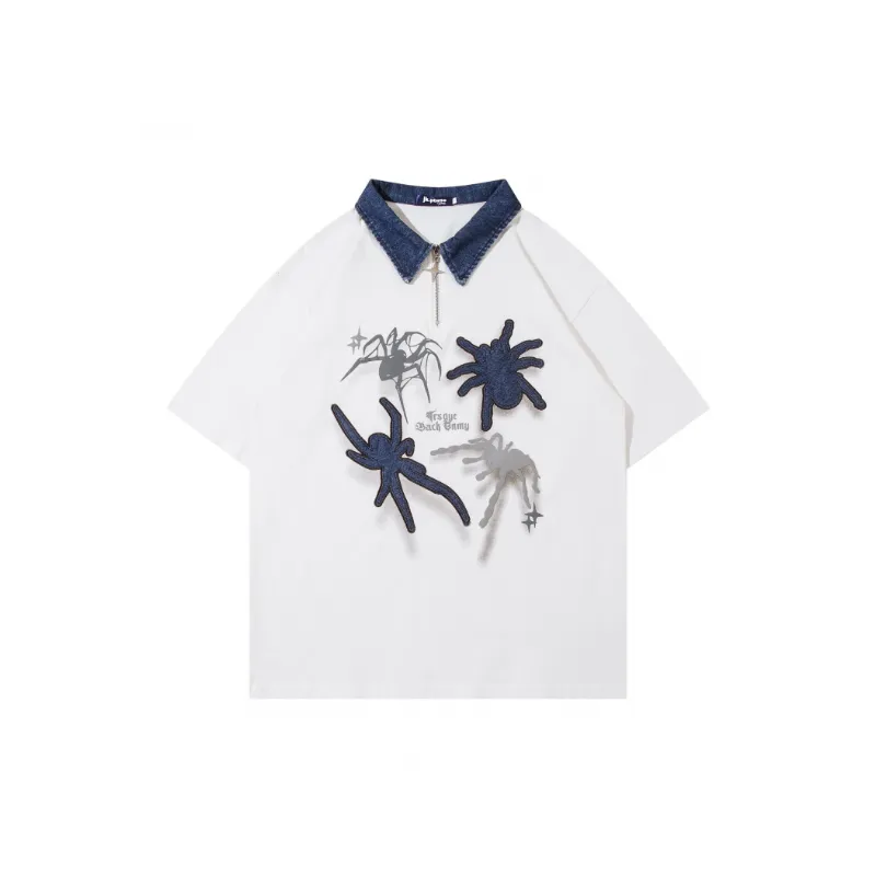Funky Loose Cotton T-Shirt-0