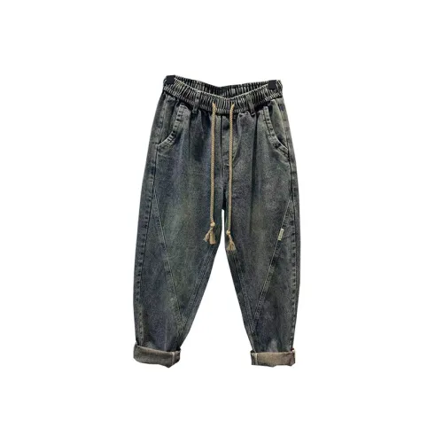 Vintage Washed Loose Denim Pants