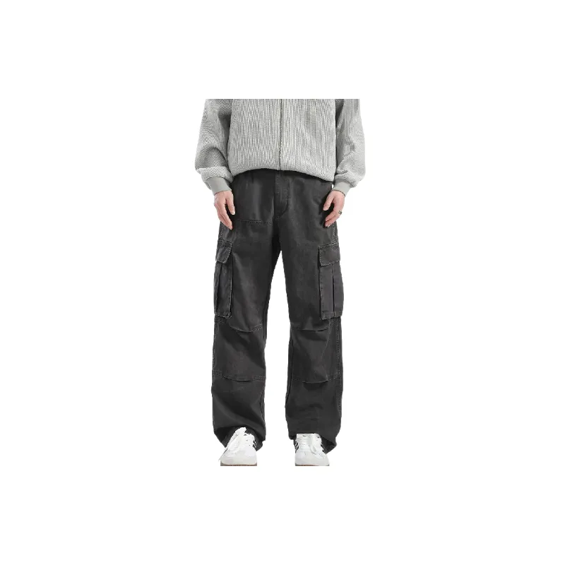 Street Loose Polyester Casual Pants-2