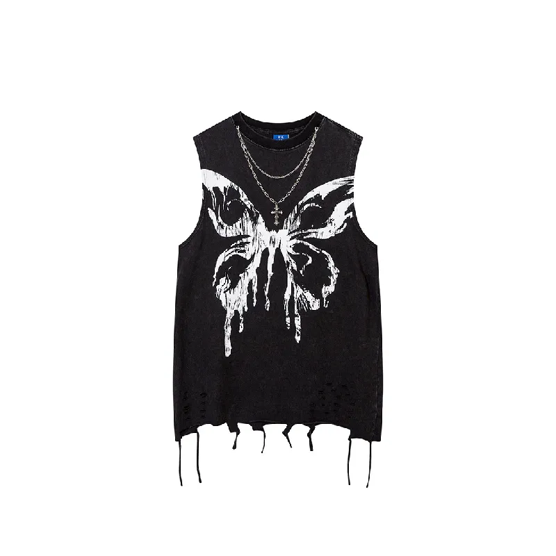 Casual Loose Cotton Blended Fabric Vest-2