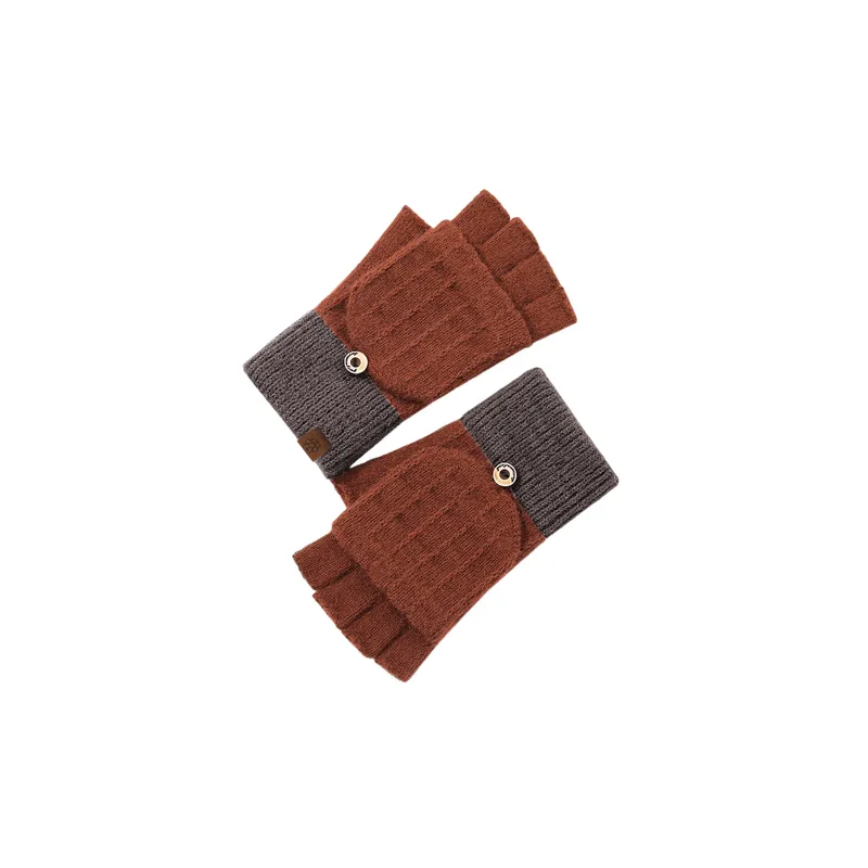 Basics Simple Knit Gloves-1