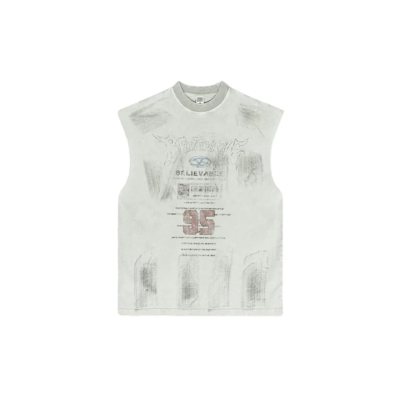 Retro Street Cotton Vest-4