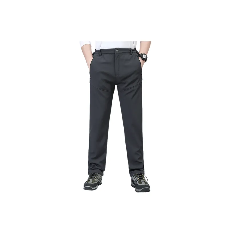 Sporty Waterproof Polyester Hard Shell Pants-8