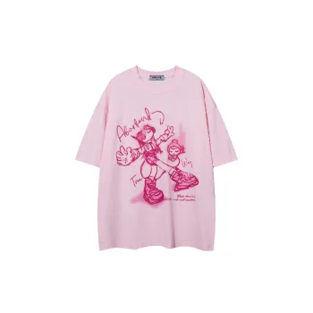 Cute Cartoon 100% Cotton T Shirt