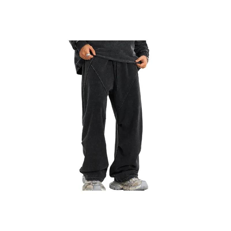 Street Washed Cotton Sports Pants-10