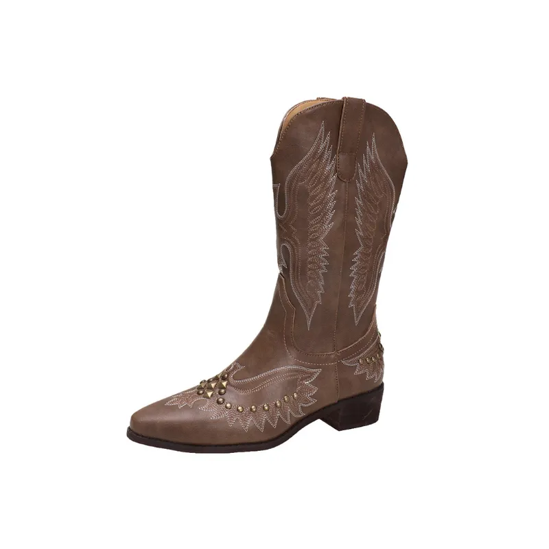 Retro Basics Mid Calf Boots-0
