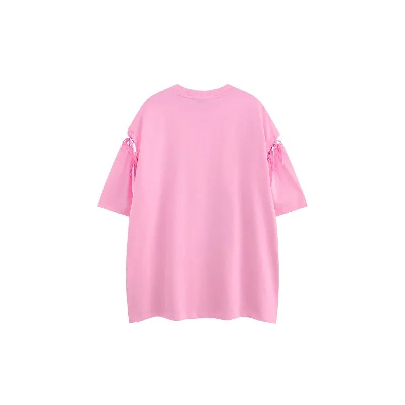 Retro Cute Cotton Blended Fabric T Shirt Unisex-3