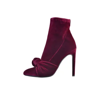 Fashionable Bow Ankle Boots
