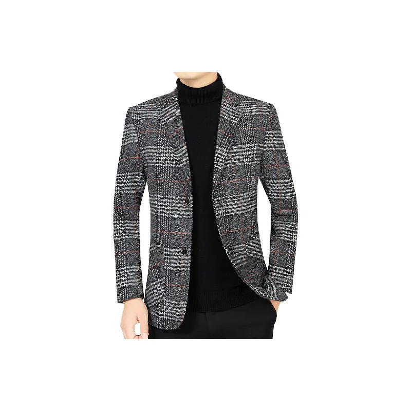 Glamorous Plaid Business Suit-7