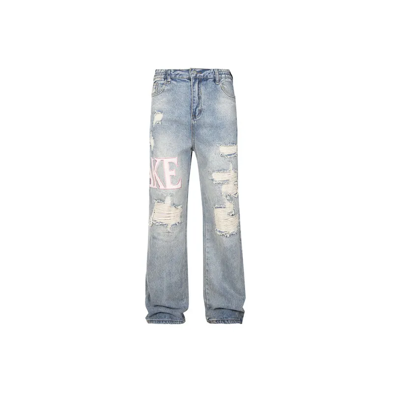 Versatile Design Ripped Jeans
