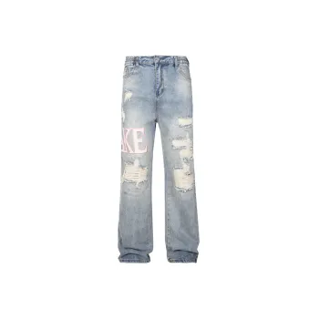 Versatile Design Ripped Jeans