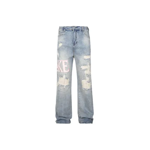Versatile Design Ripped Jeans