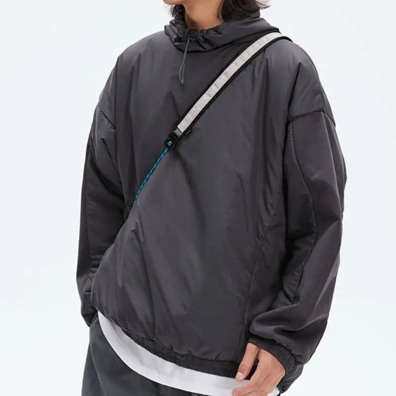 Casual Loose Blended Synthetic Fabrics Quilted Jacket-12