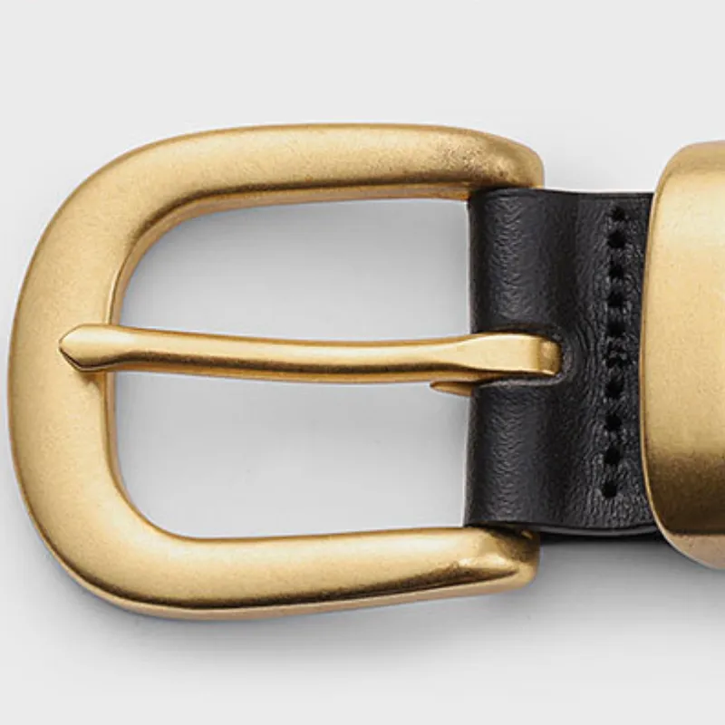 Simple Plain Leather Belt Women-3