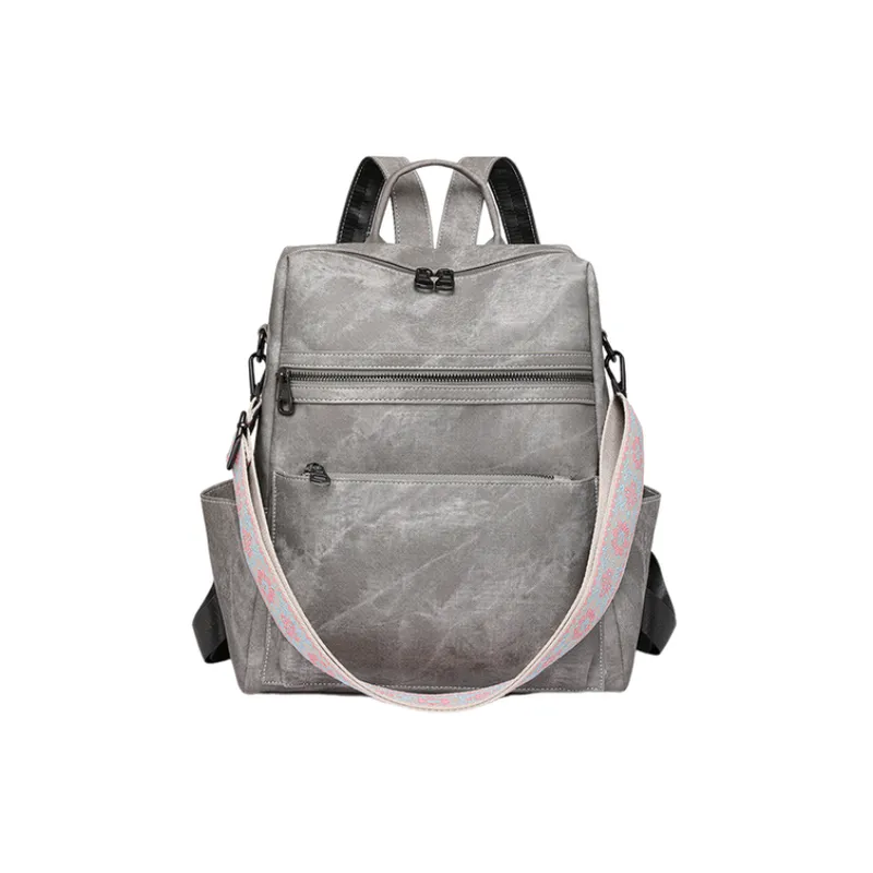 Casual Plain Backpack-9
