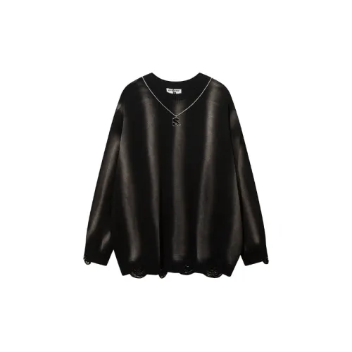 Personalise Street Striped Crewneck Knits