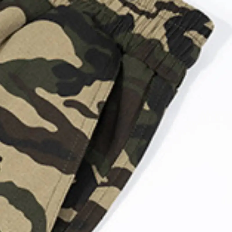Simple Loose Cotton Blended Fabric Casual Shorts-3