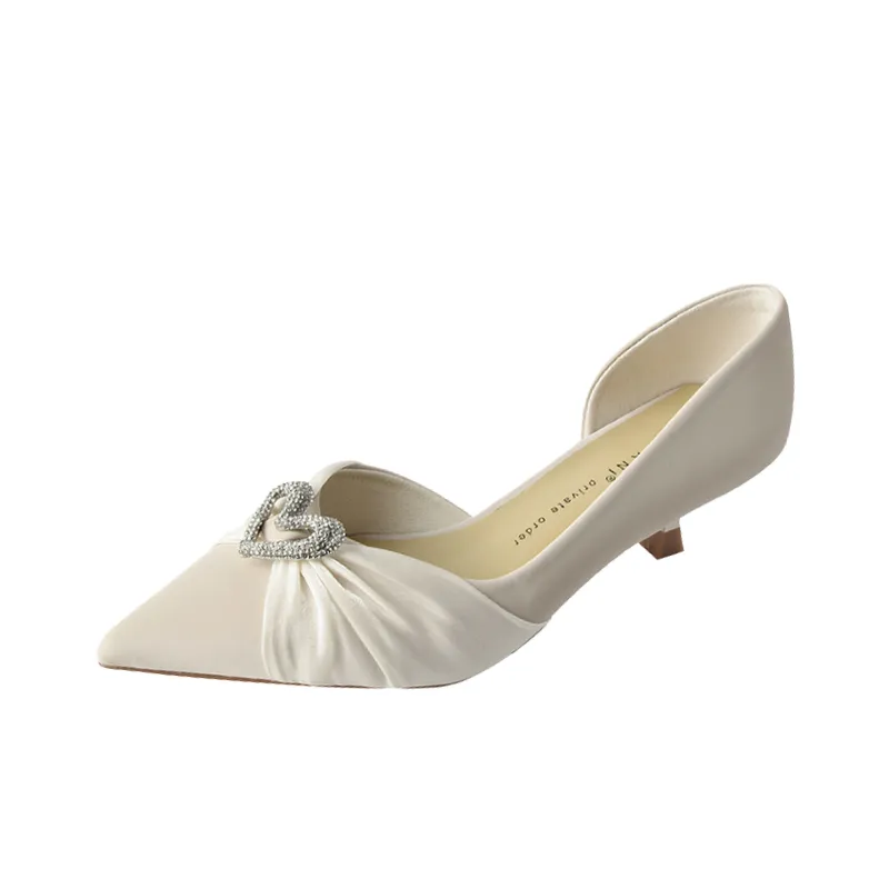 Plain Rhinestone High Heels-0