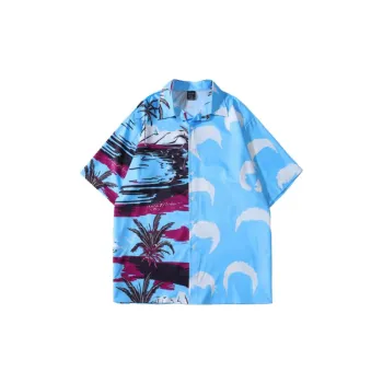 Retro Floral Shirt Niche Design Sense Trendy